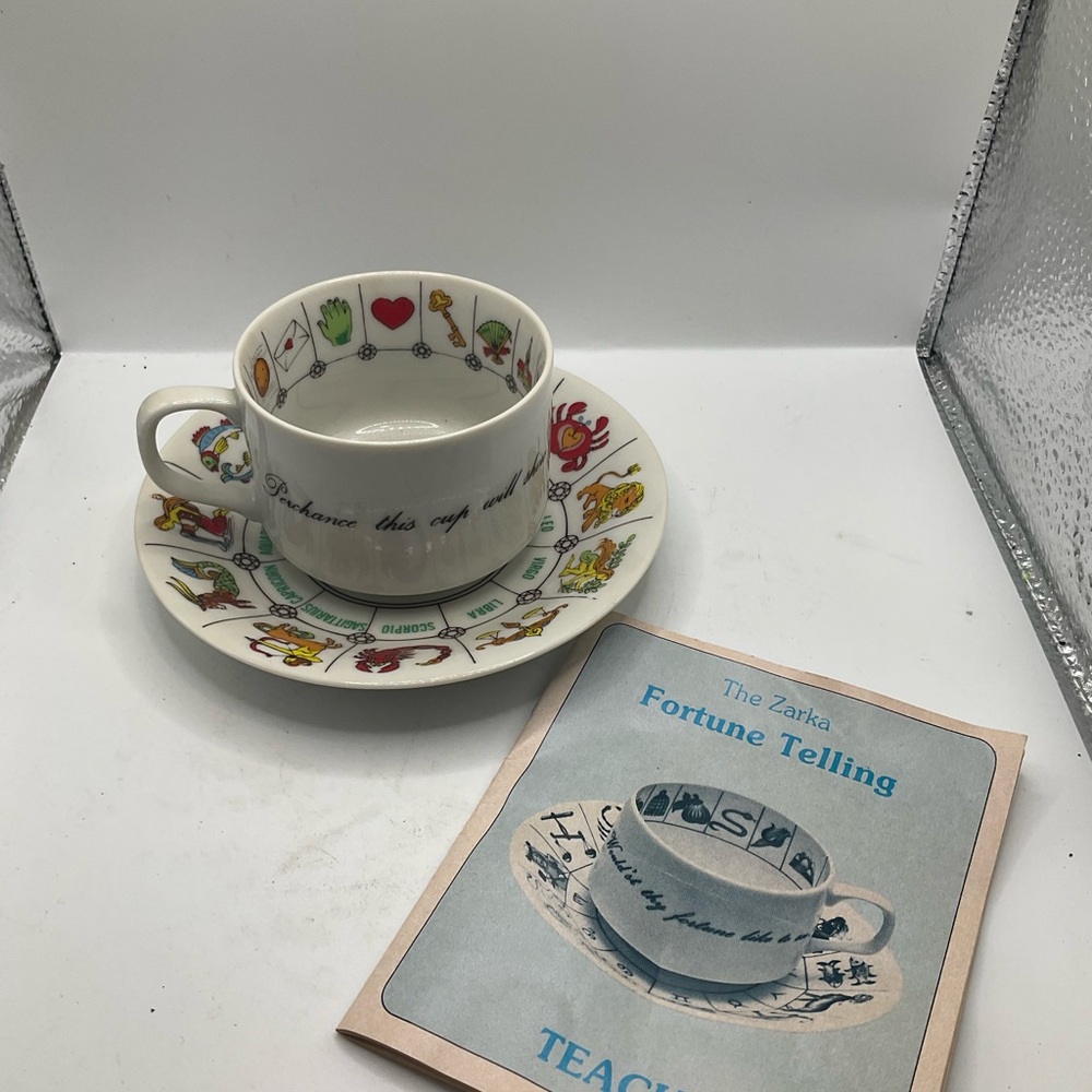 Sold on MERCARI Fortune Telling Tea Cup and Saucer Set - White